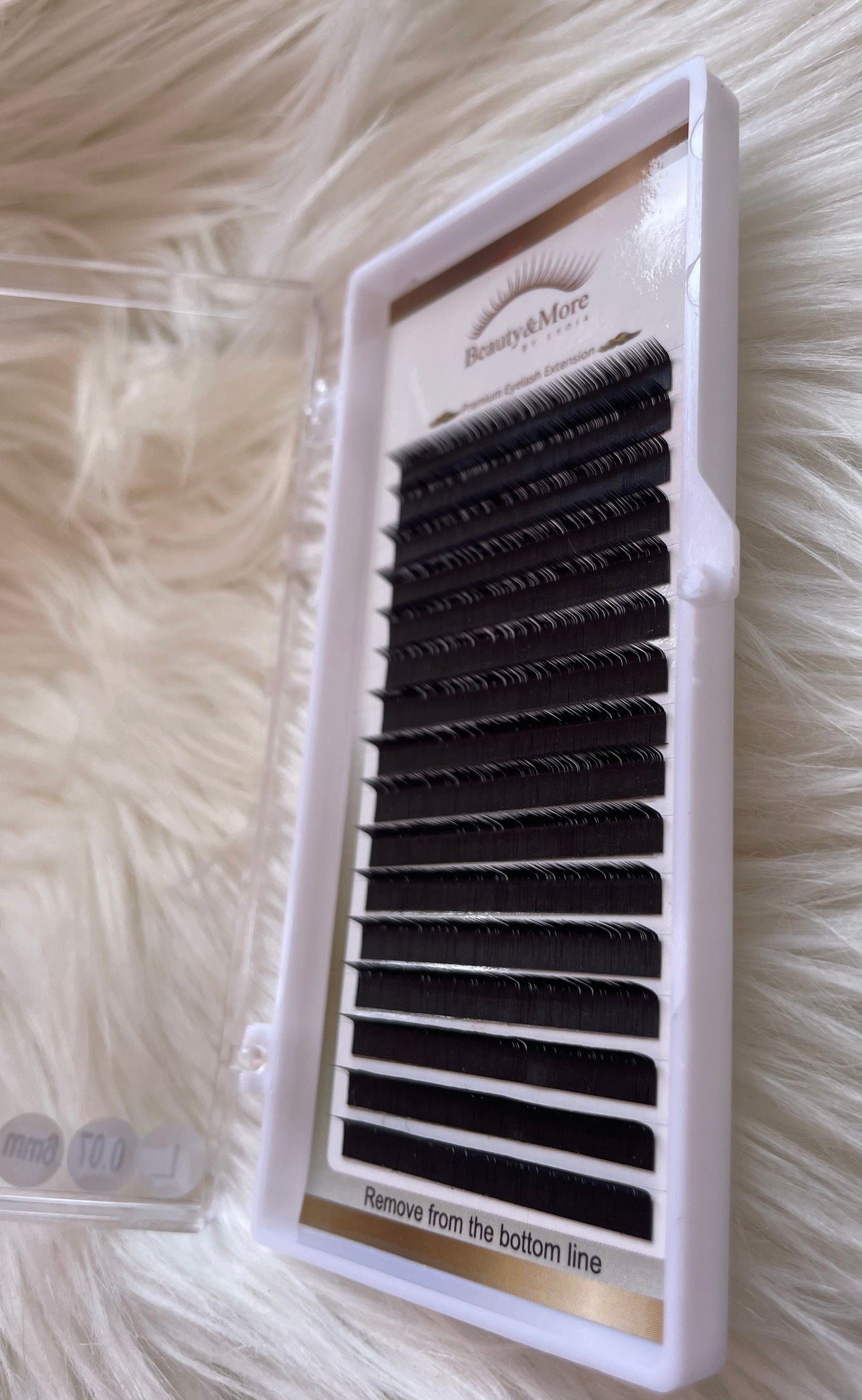 Beauty & More Mink Volum Lashes Wimpern zum fächern, Curl L, Stärke 0,07, Länge 5mm